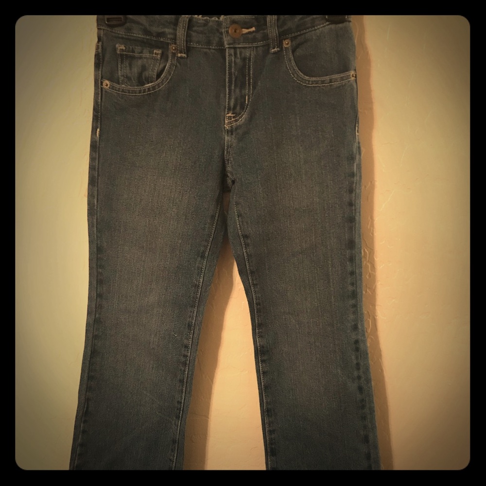 Bootcut jeans.